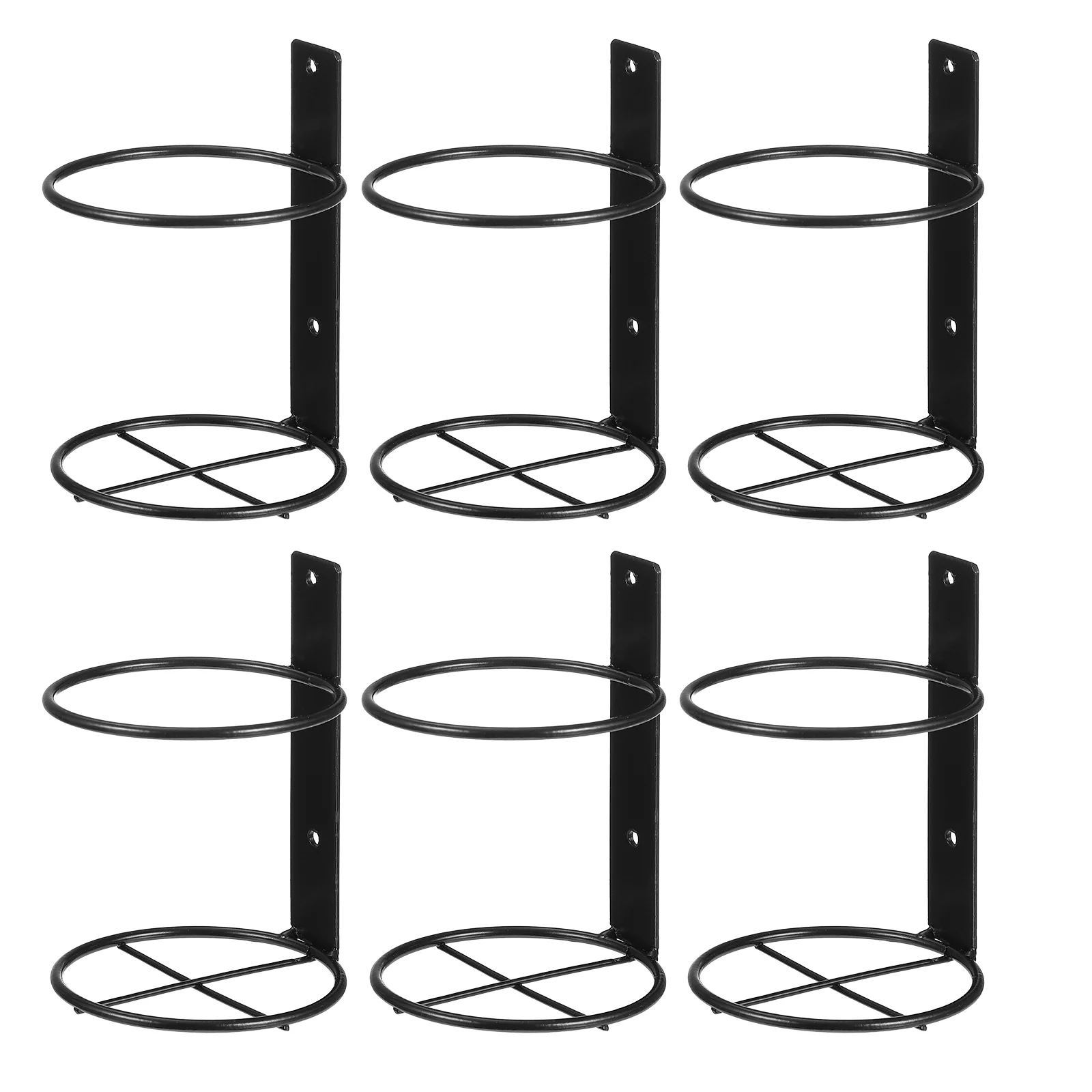 

6pcs Spiral Rack Metal Wall Mounted Vertical Racks Rack for Organizer and Storage for Kitchen Bar KTV Pantry
