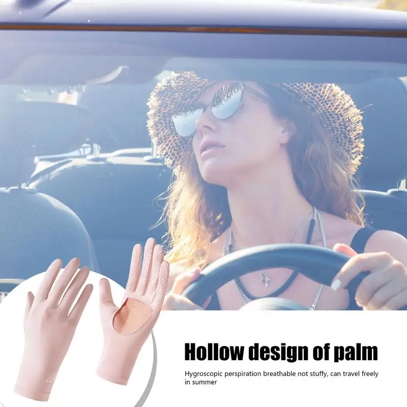 Солнцезащитные перчатки для женщин летние велосипедные сенсорного экрана с UPF 50