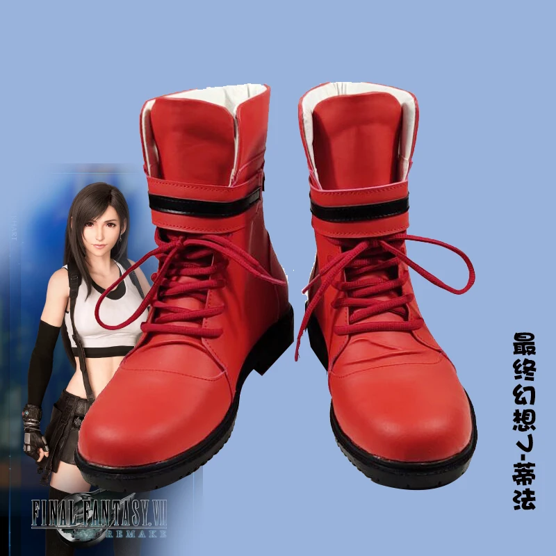 Обувь для косплея финальной фантазии Tifa сделанные на заказ сапоги Lockhart Женская