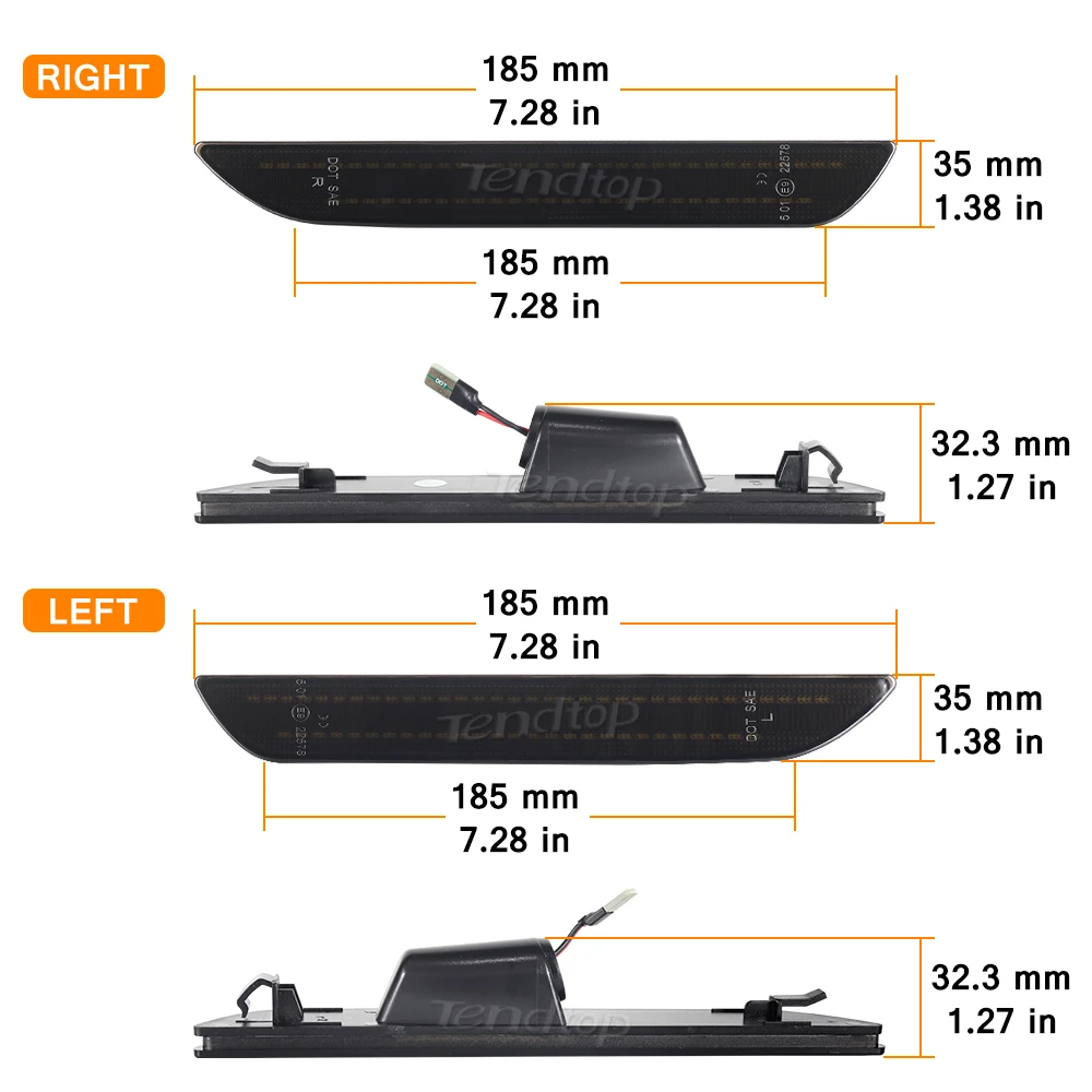 2 шт. белые задние боковые габаритные огни автомобильная индикаторная лампа