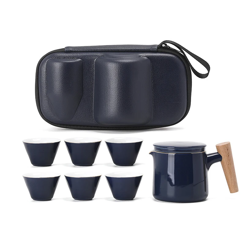 

black white crockery ceramic teapot kettles tea cups porcelain chinese kung fu tea set drinkware Free shipping