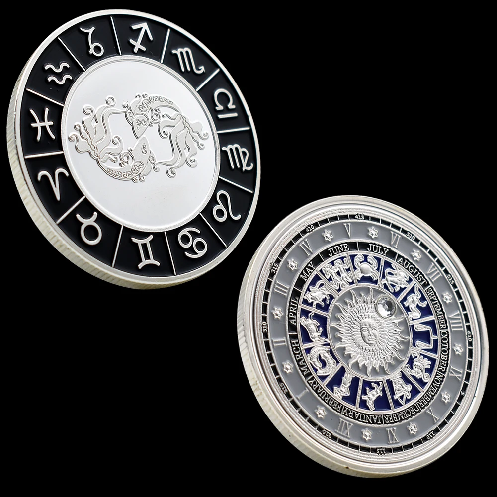 

Коллекционная серебрянная монета "Двенадцать созвездий"