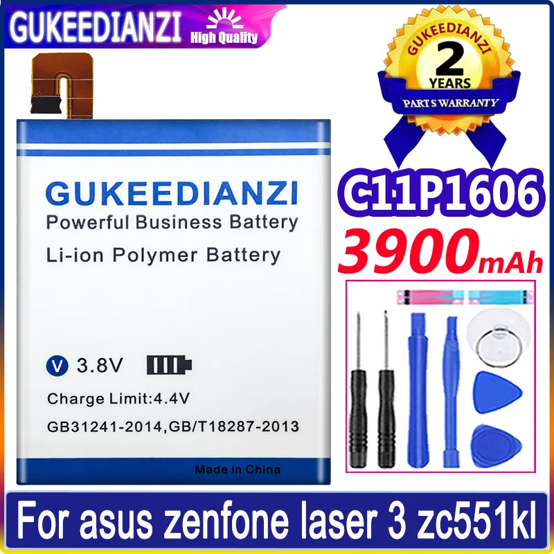 Аккумулятор C11P1606 на 3900 мА · ч для ASUS Zenfone 3 Laser ZC551KL, 5,5 дюйма, Z01BDB, Z01BDA, Z01BD, Z01BDC