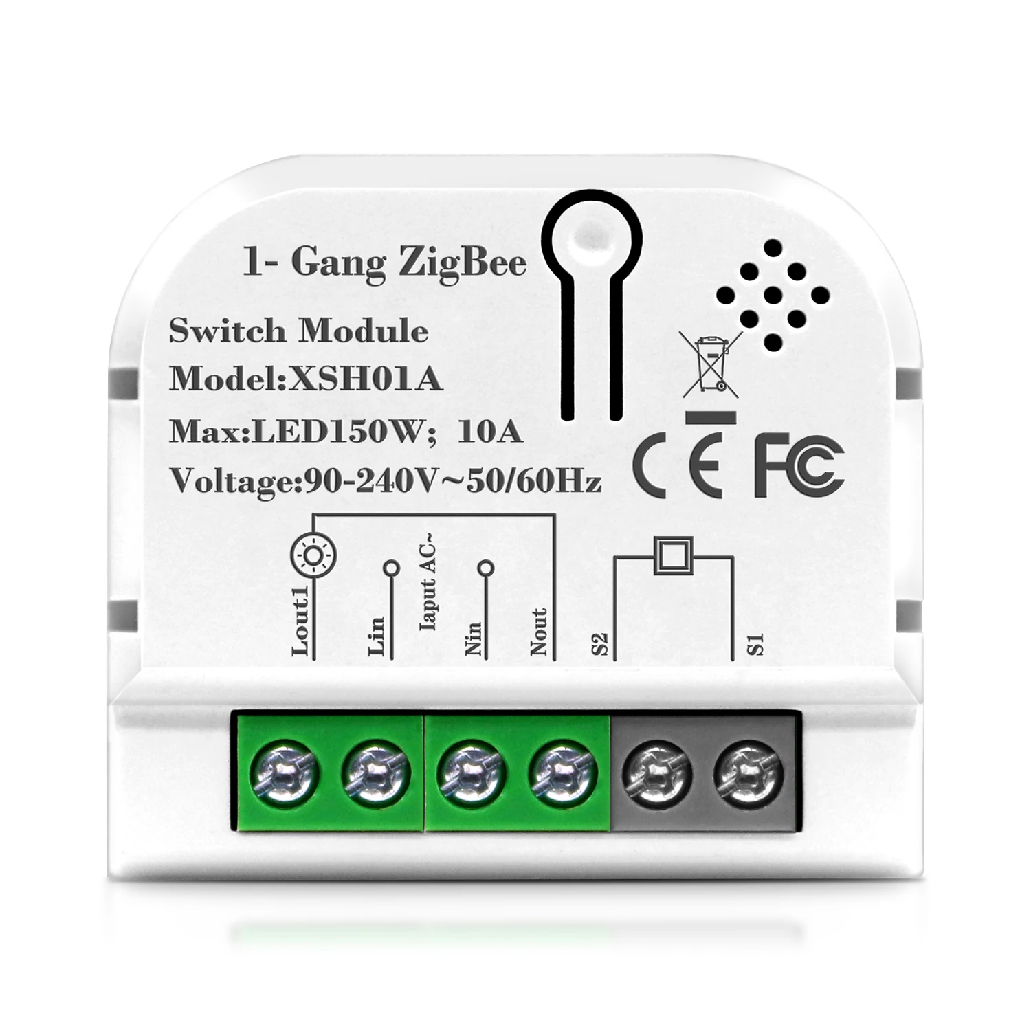 

Умный домашний мини-коммутатор Tuya Zigbee, 1/2/3/4 клавиши, с дистанционным управлением, работает с Alexa Google 10A
