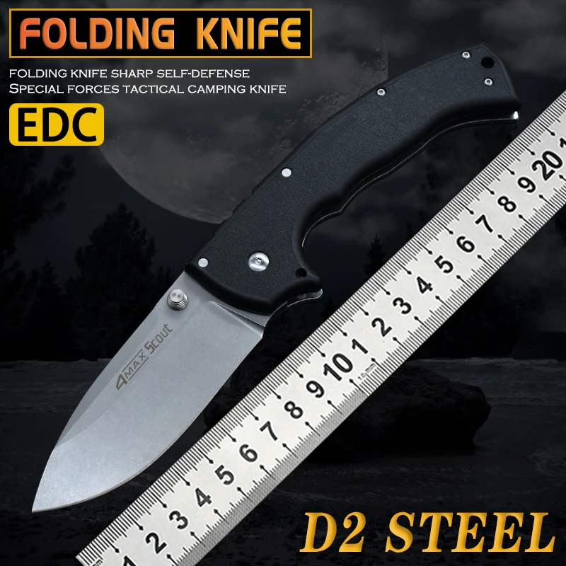 

New Cold Steel Folding Knife Convenient Sharp Outdoor Camping Hunting Tactics Self-Defense Survival Utility Fruit Knife Edc