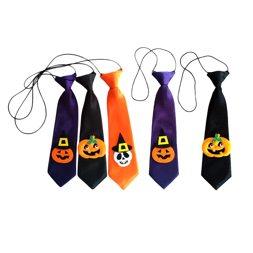 

5Pcs Neckties Neckties Colorful Ties Ties Collar Tie Cat Necktie