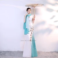2022 chinese dress chinese traditional dress for women festival clothing party cheongsams dress oriental qipao dance suit dress