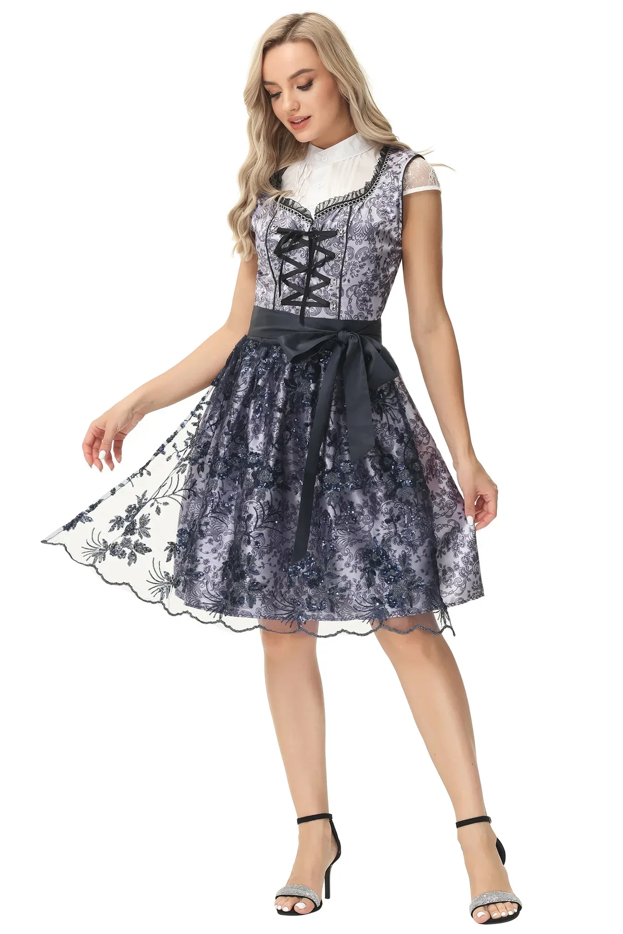 M-XL Косплей Немецкий Мюнхен Баварский Октоберфест Rave Party Dress Костюм