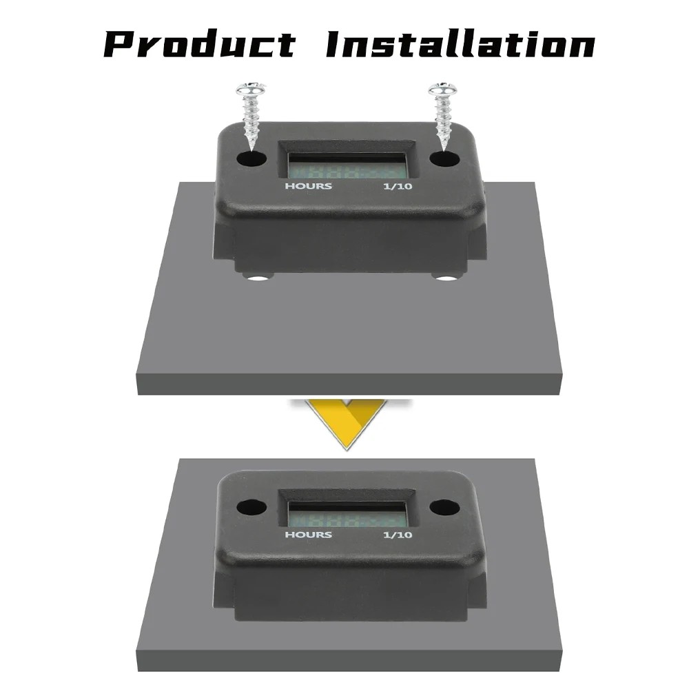 Индуктивный таймер рабочий счетчик часов двигателя мотоцикла водонепроницаемый