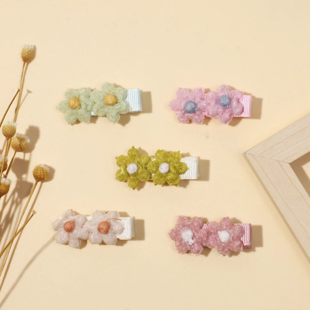 Заколка для волос карамельных цветов детей заколка с лентой и цветами