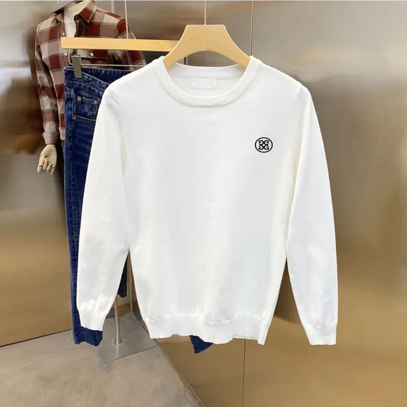 2023 New Spring Golf Clothing Men's Sweater Knitted Shirt Men's Brand Leisure Men's Golf Sports Long-sleeved Knitted Shirt