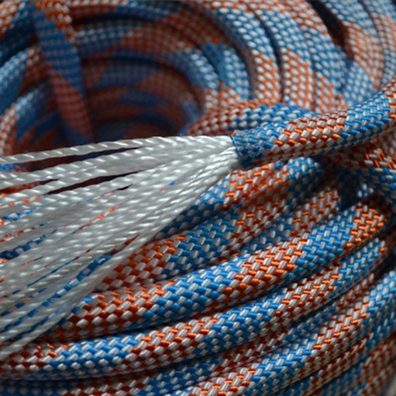 Climbing Rope Outdoor Emergency Rope 10m/20m/30m/50m Wear Resistant 9mm Diameter High Strength Hiking Accessory Tool Nylon rope