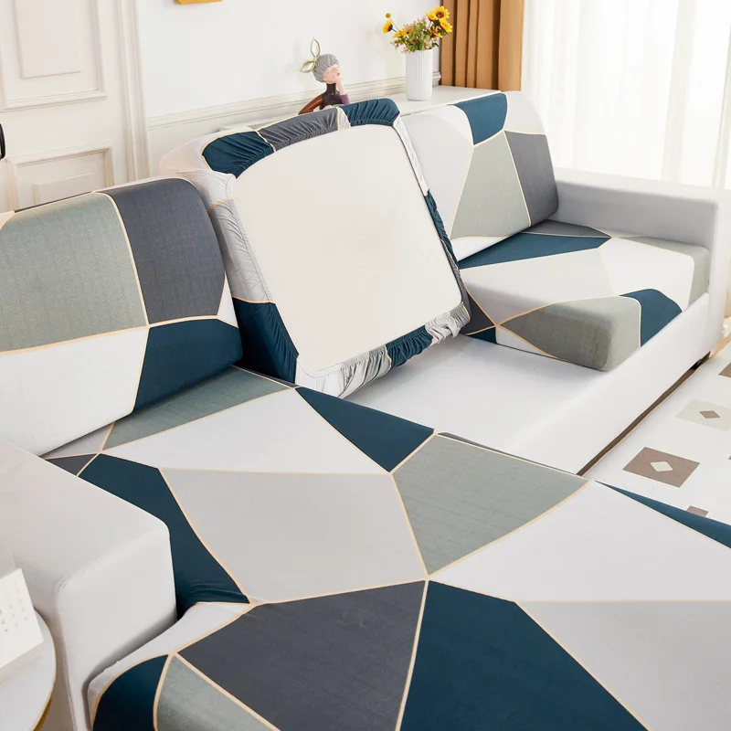 

new floral printed stretch sofa seat cushion cover backrest cover protector for couch sofa cover L shape chaselong slipcovers