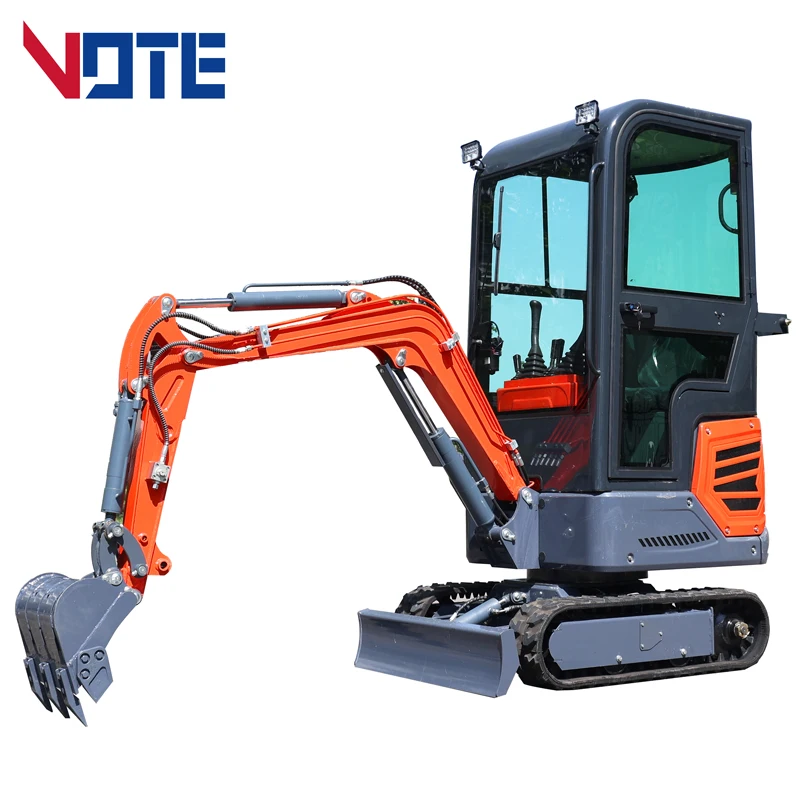 New 1.2 Ton Mini Excavator 1 ton Micro Multifunction Bagger Agricultural Excavatore With Price Small Crawler Excavator