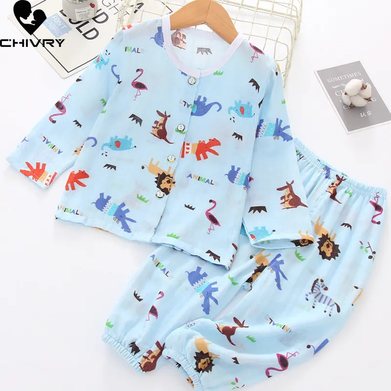 

Пижама детская летняя с длинным рукавом и принтом клубники