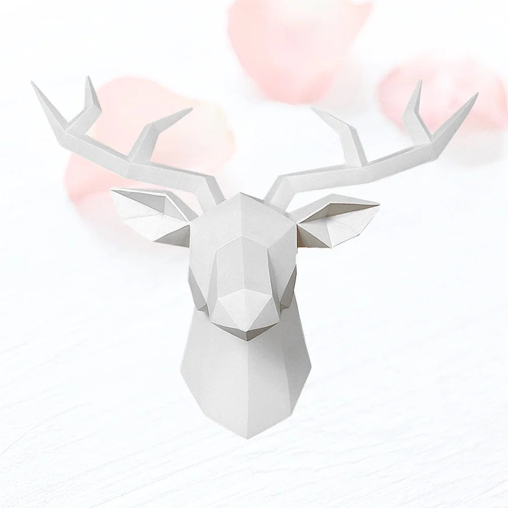

Wall Mounted Clothing Rack Deer Head Decor Decoration Home Animal Keychain Holder Decorations
