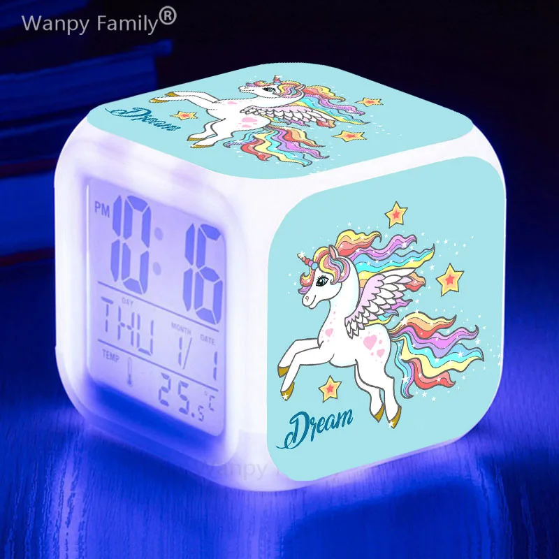 Boys Girls Gifts Childrens Room Portable Desk Clock With The