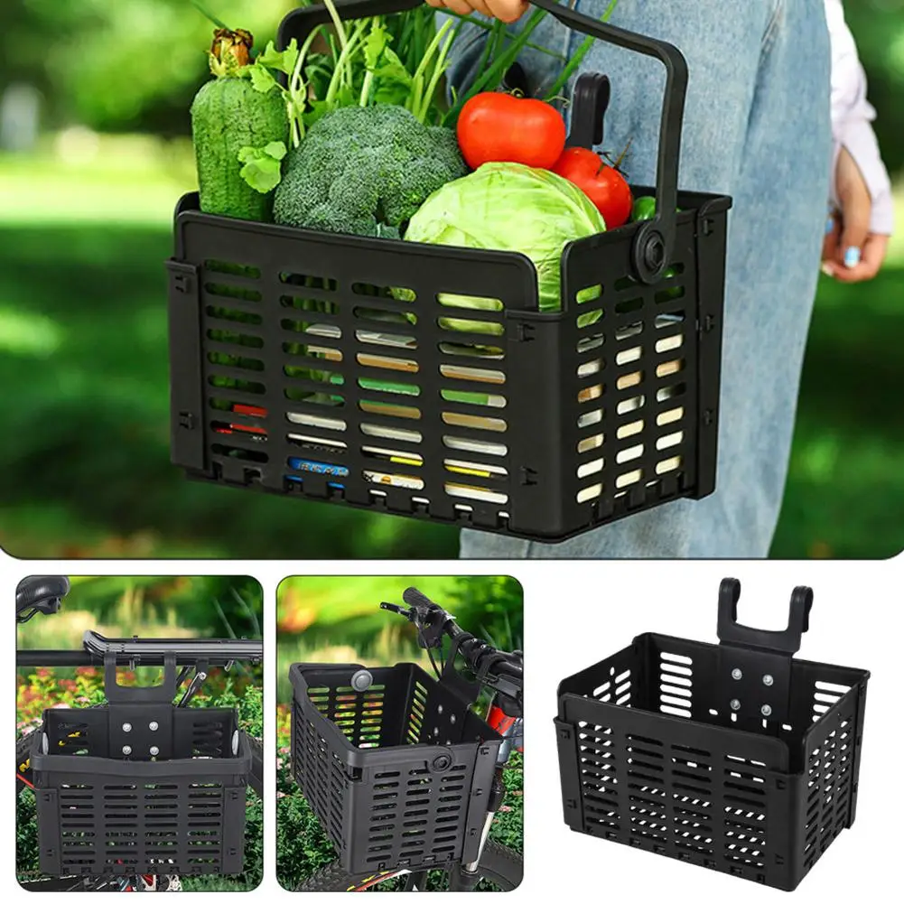Передняя корзина для велосипеда складная подвесная хранения аксессуаров