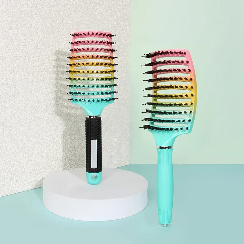 

Щетка для волос, массажная расческа для головы, щетка для волос, нейлоновая Женская щетка для снятия влажных и вьющихся волос, щетка для парикмахерских салонов, инструменты для укладки