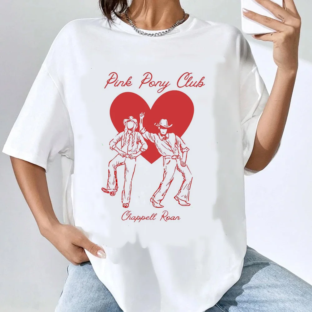 Chappell Roan t-shirt teen Retro kawaii University Vintage shirt Pop Culture Comfortable 80s Y2k