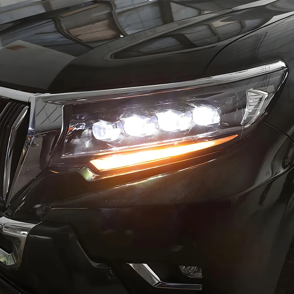 Автомобильная фара для Toyota Prado 2018-2023 светодиодная автоматическая обновленная