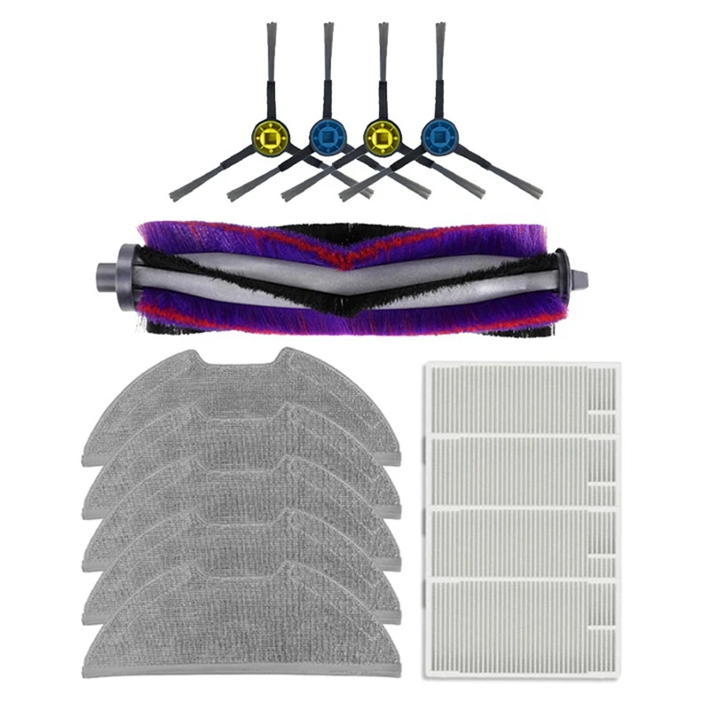 Совместимость с Obode A8/EVREKA E10s/ETA Aurum PRO 624 основная боковая щетка фильтр Hepa запасные