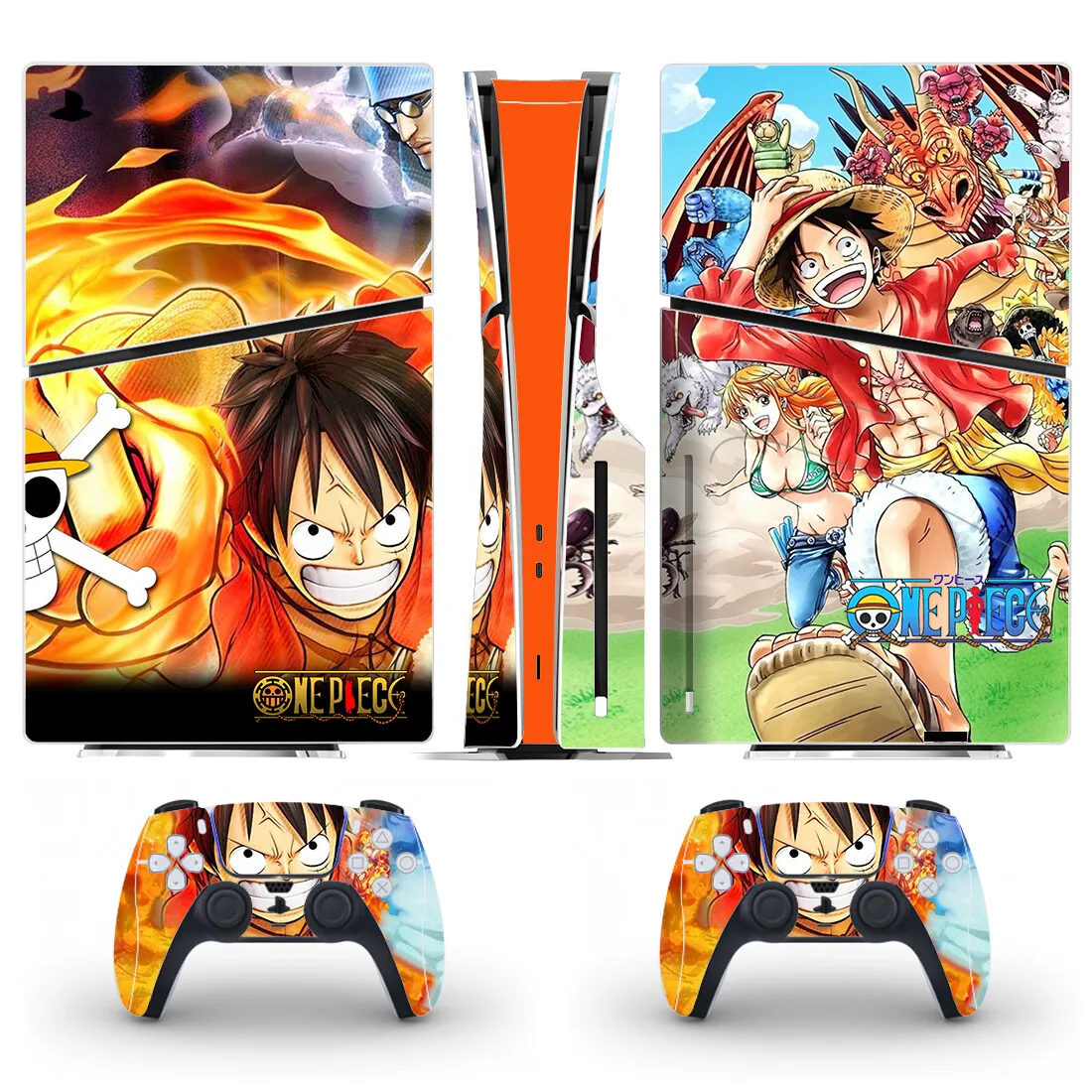 Новинка стикеры в стиле аниме Luffy Gear 5 PS5 Обложка для консоли и 2 контроллера
