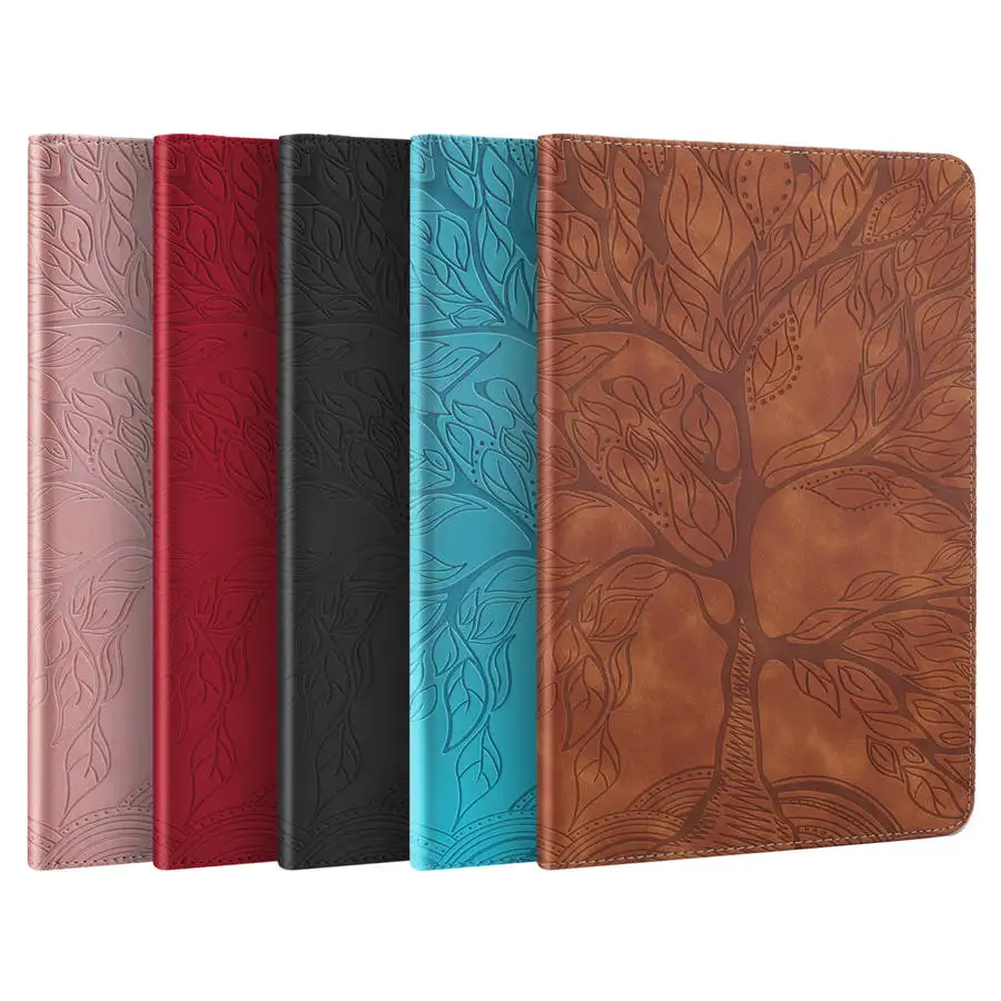 For OPPO Realme Pad 10.4 RealmePad 2021 Case Cover Funda Tablet 3D Embossed Life Tree Wallet Stand Cover