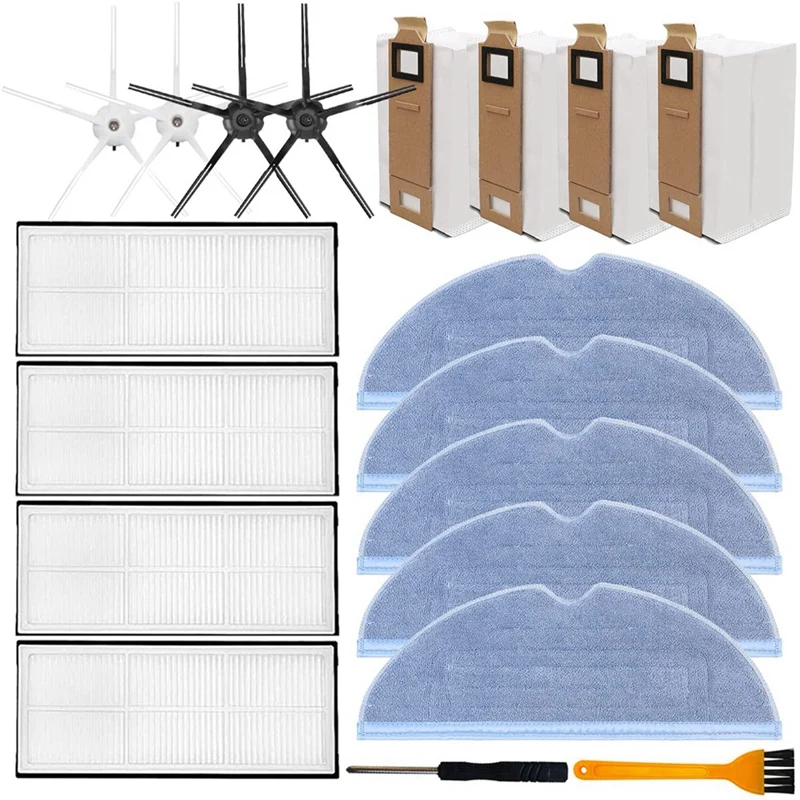 

Replacement Parts Side Brush HEPA Filters Mop Pads Dust Bag For Roborock S7 T7S Vacuum Cleaner Accessories