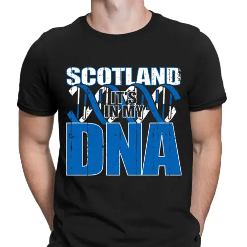 Шотландия Its In My Dna шотландский Флаг гордость мужские футболки Топ # 6NE