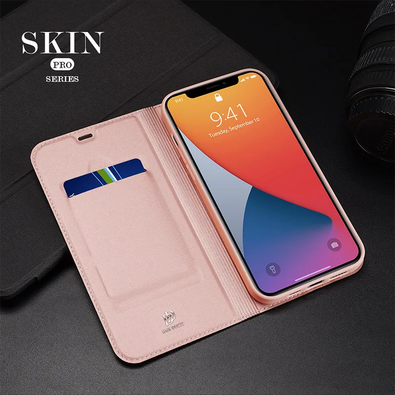 Ультратонкий кожаный чехол-кошелек DUX DUCIS для Iphone SE 7 8 Plus X XS XR 11 12 13 14 Pro Max деловой