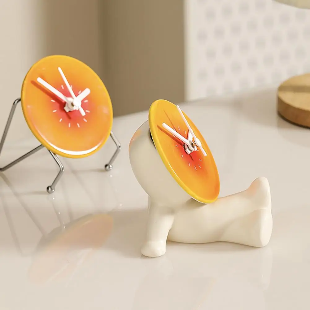 Настольные часы с закатом Керамические настольные подставкой бесшумные