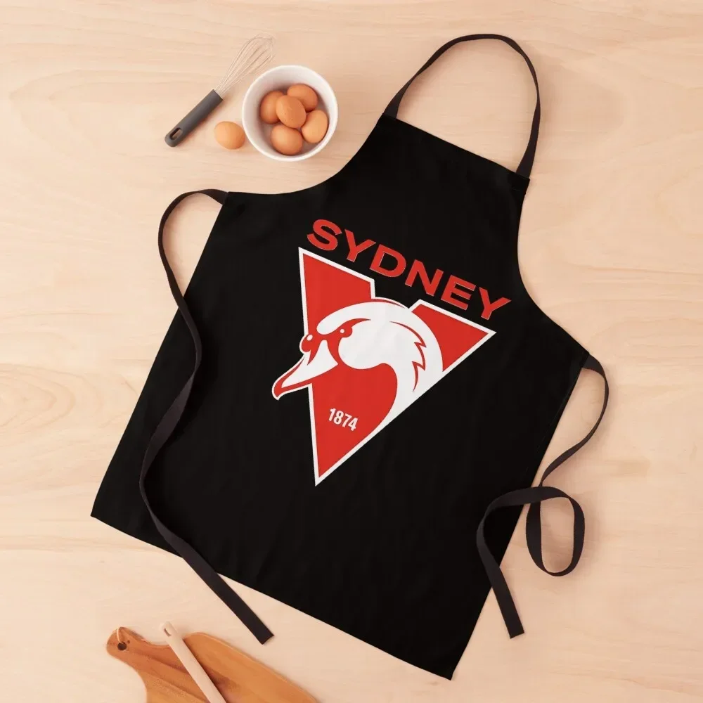 Фартук с логотипом Sydney the Bloods Swans Haughty Swannies-Logo вещи для кухни костюм шеф-повара