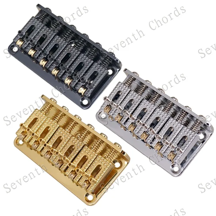 

A Set Length 69mm Roller Saddle Bridge for 6 String Electric Guitar - Chrome & Gold & Black for choose