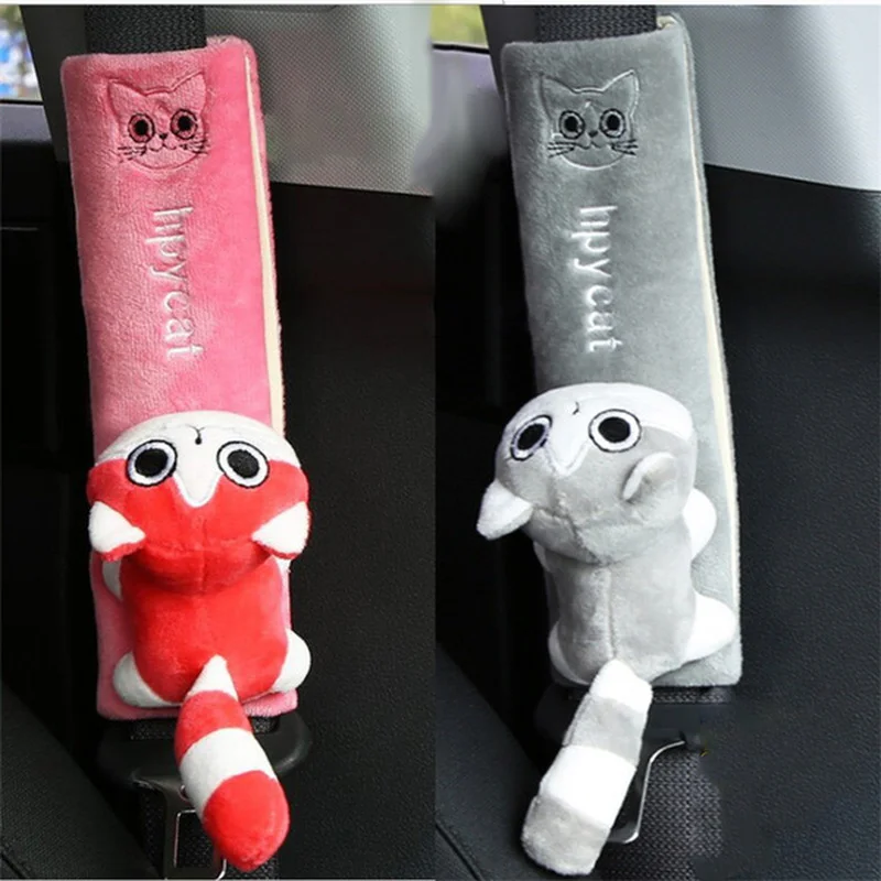 

Car Cartoon Seat Belt Cover Auto Soft Safety Belt Shoulder Pad Decoration Flannel Warm Auto Seat Belt Interior Accessories