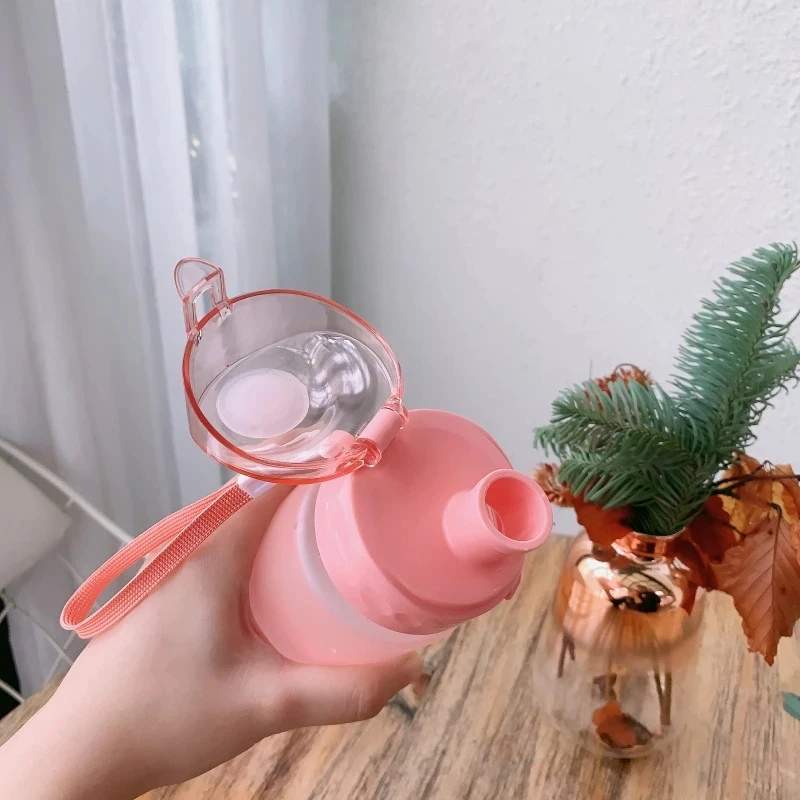 Фото Спортивные бутылки для воды, красочные персонализированные портативные безопасные матовые пластиковые 700 мл стаканы для питья «сделай сам... №5