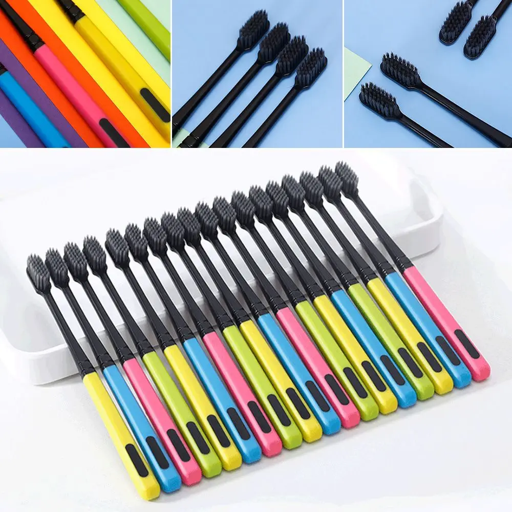 

18 шт./упаковка, мягкие бамбуковые зубные щётки