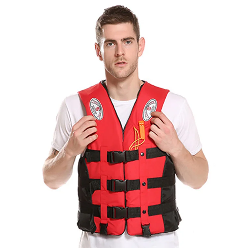 

High Quality Adult Water Swimming Waterproof Oxford cloth Pearl cotton Life Jacket For Sale