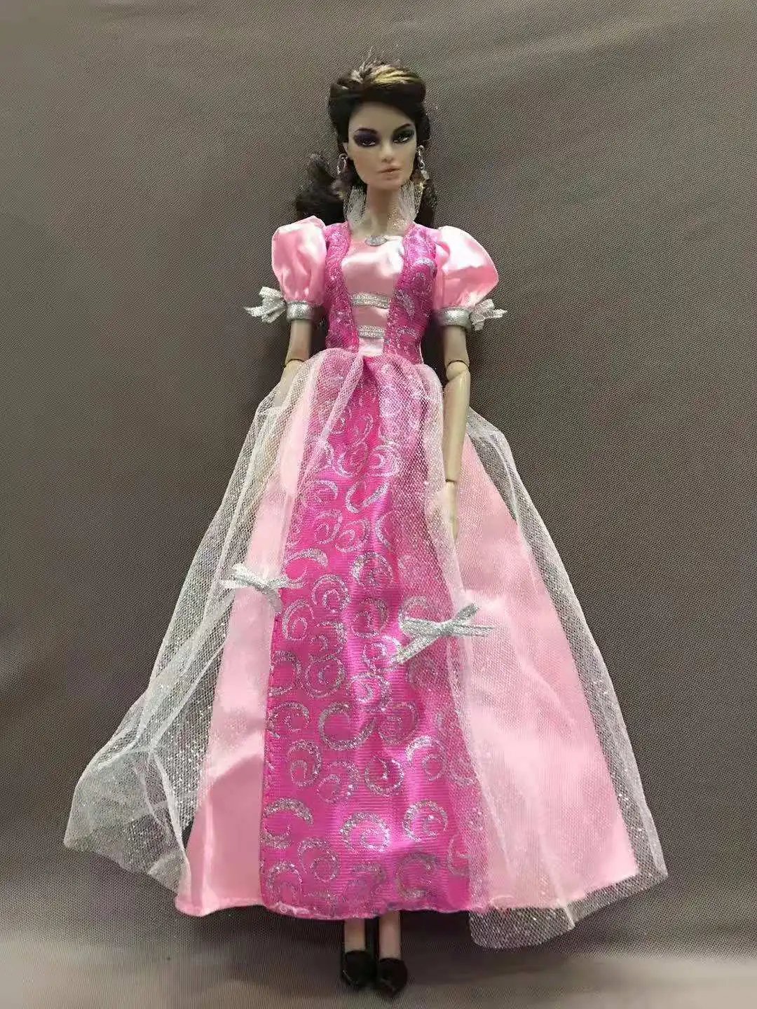 11.5&quot Doll Dress for Barbie Clothes Cotton Blue Floral Outfits Princess Evening Gown 1/6 BJD Accessories Kids Dollhouse Toy | Игрушки и