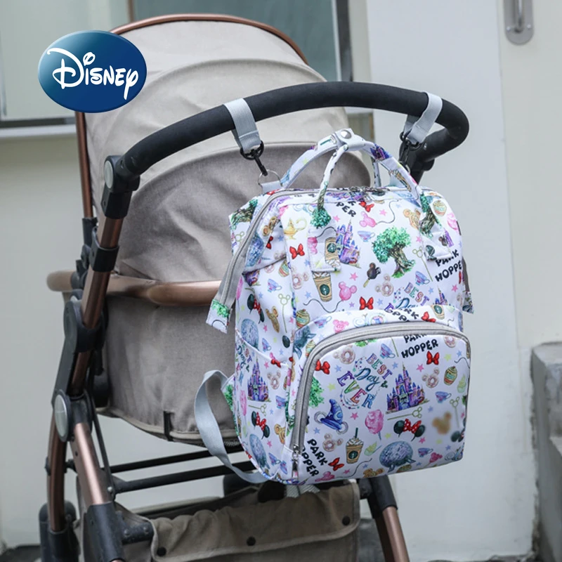 Disney 2022 New Diaper Bag Backpack Multifunctional Baby Bag Large Capacity Fashion Trend Travel Maternity Diaper Bag Backpack