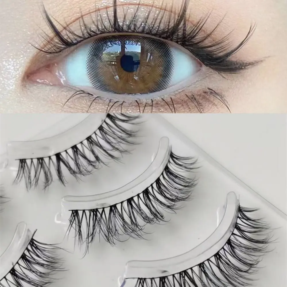 

Natural Look False Eyelashes Imitation Mink Fur Disorderly Curling and Curling Cosplay Lashes Eye Makeup Tools Fluffy