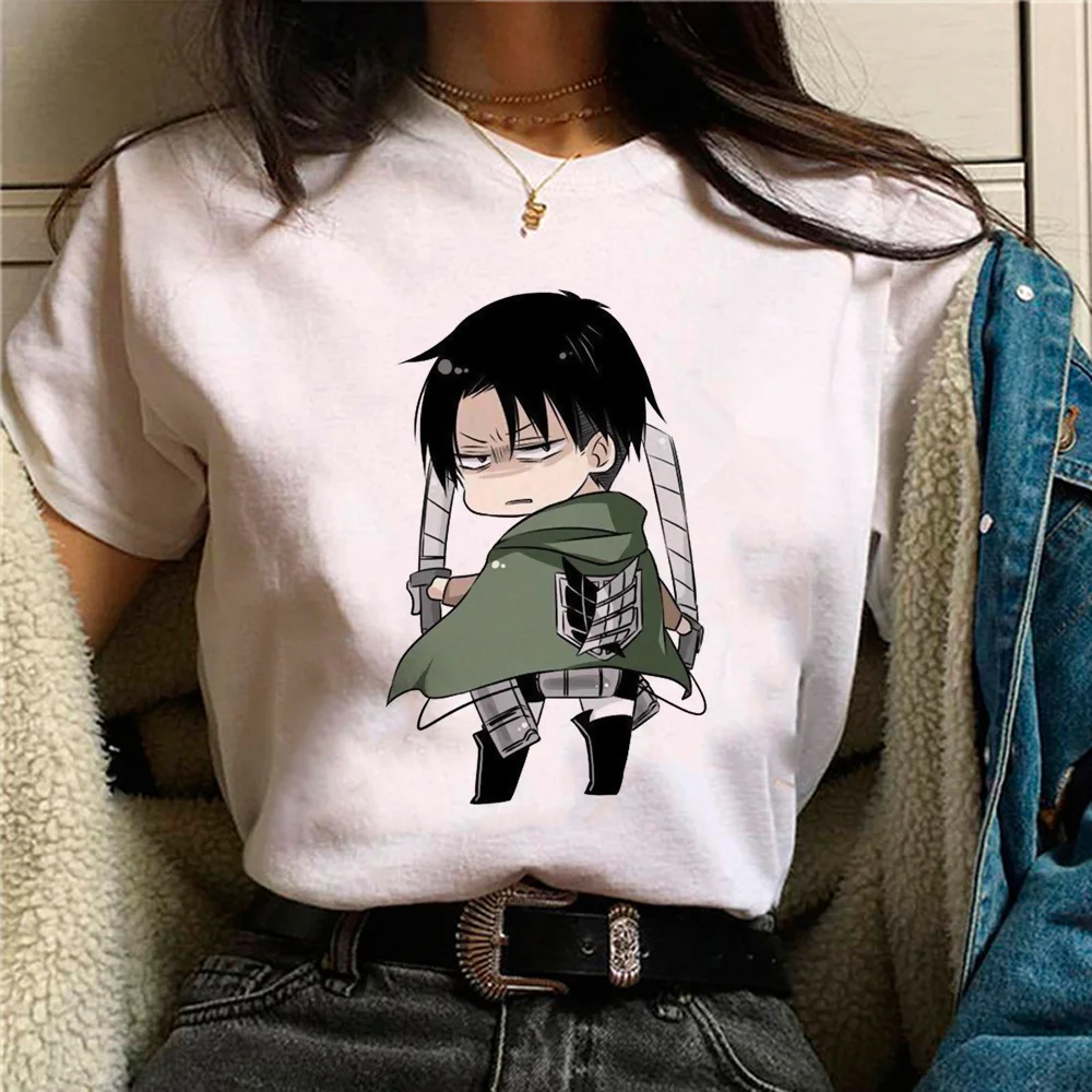 

shingeky no kyojin t-shirts women Y2K t shirt girl anime y2k designer clothing