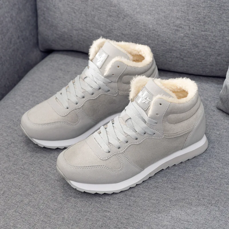 Large size winter snow boots warm women mens shoes Mens Shoes Casual Sneakers Men Thick Fur Winter Sneakers