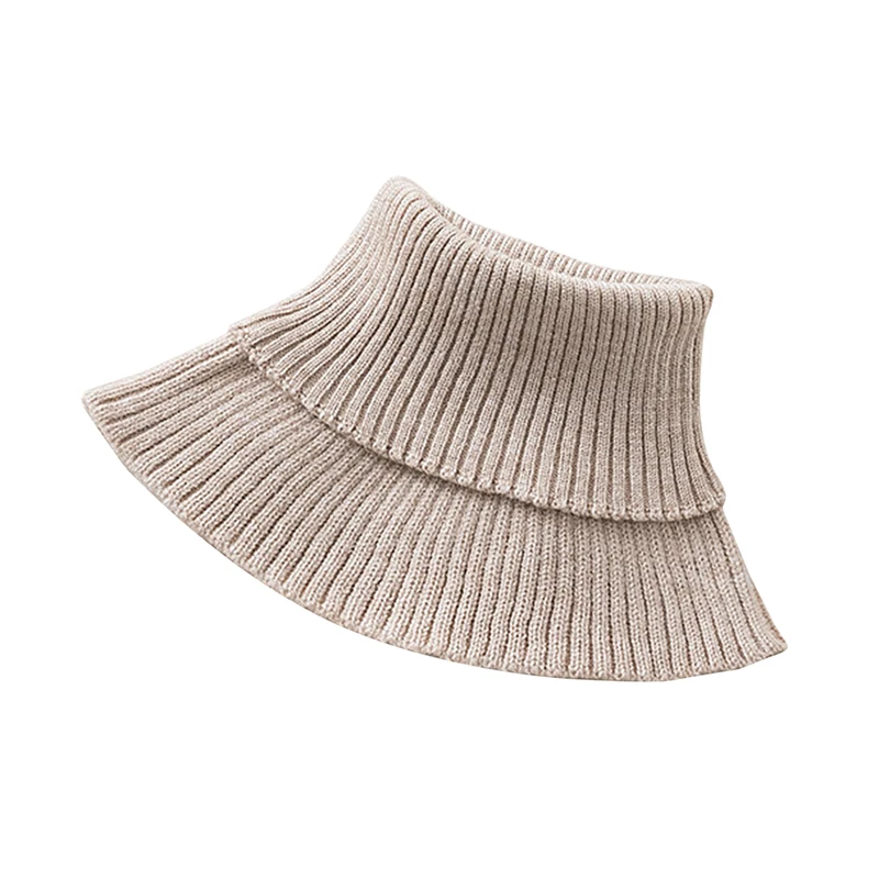 Модный вязаный шарф-фартук для женщин теплая зимняя защита с утеплителем шеи