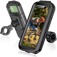 waterproof phone case bike motorcycle handlebar rear view mirror 3 to 6 8 cellphone mount bag motorbike scooter phone stan
