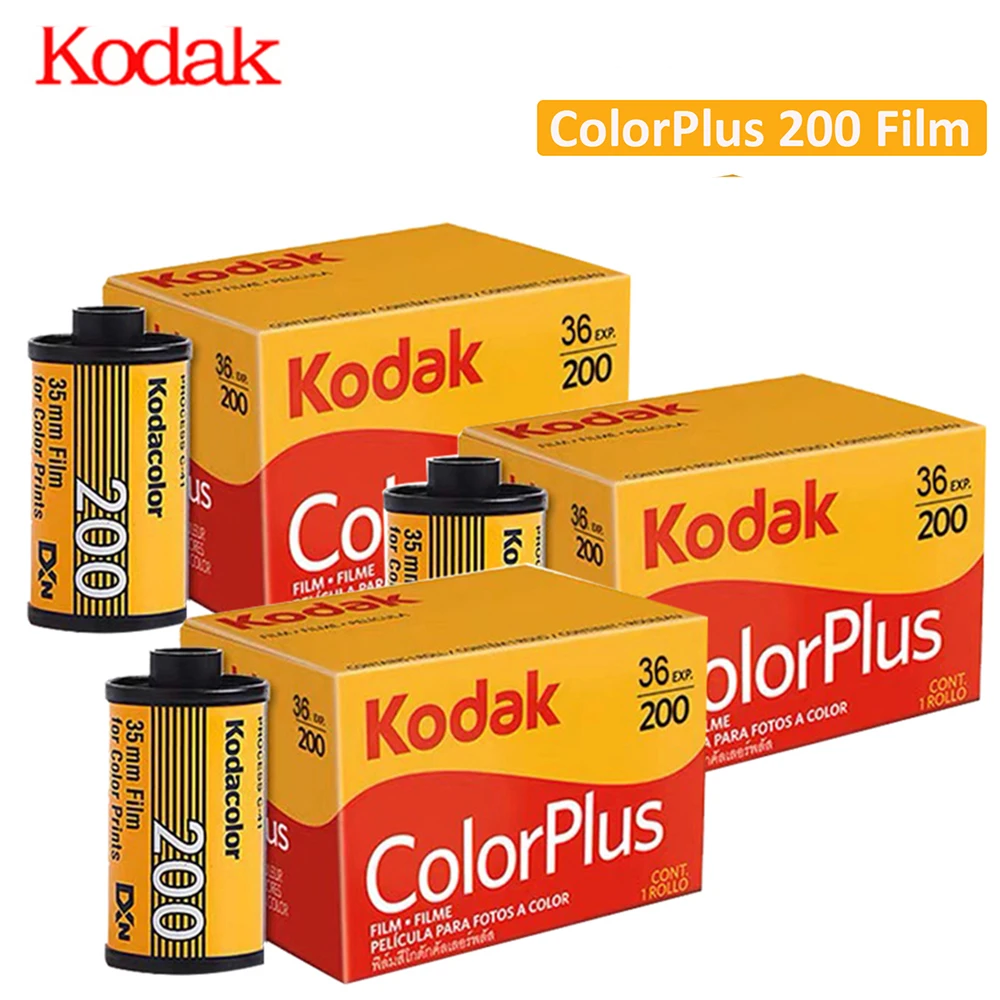 

3Rolls KODAK Color Plus 200 35mm kodak Film 36 Exposure per Roll Fit For Kodak M35 / M38 / Ultra F9 Camera