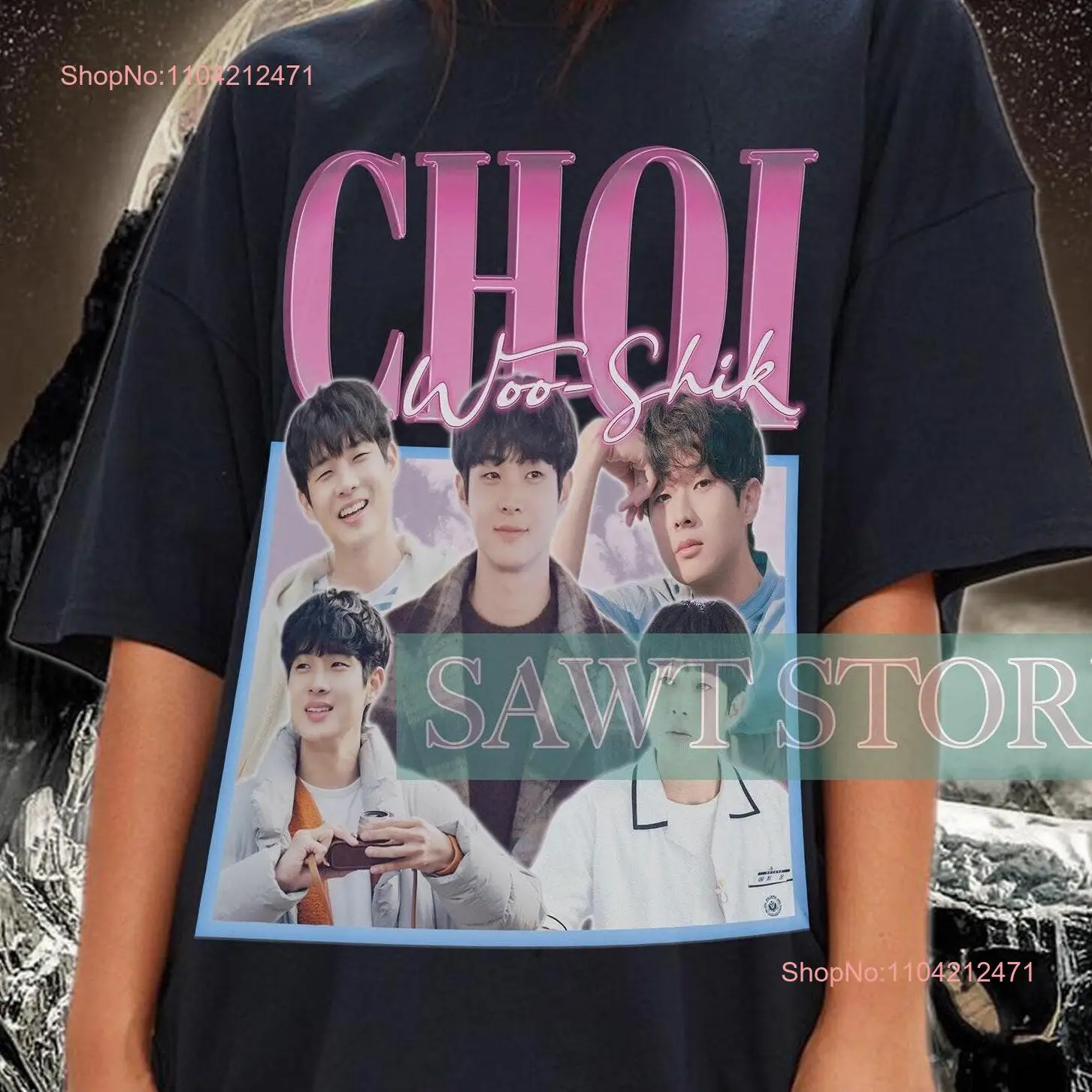 Ограниченная коллекция CHOI WOO SHIK винтажная футболка свитер в стиле ретро 90-х годов