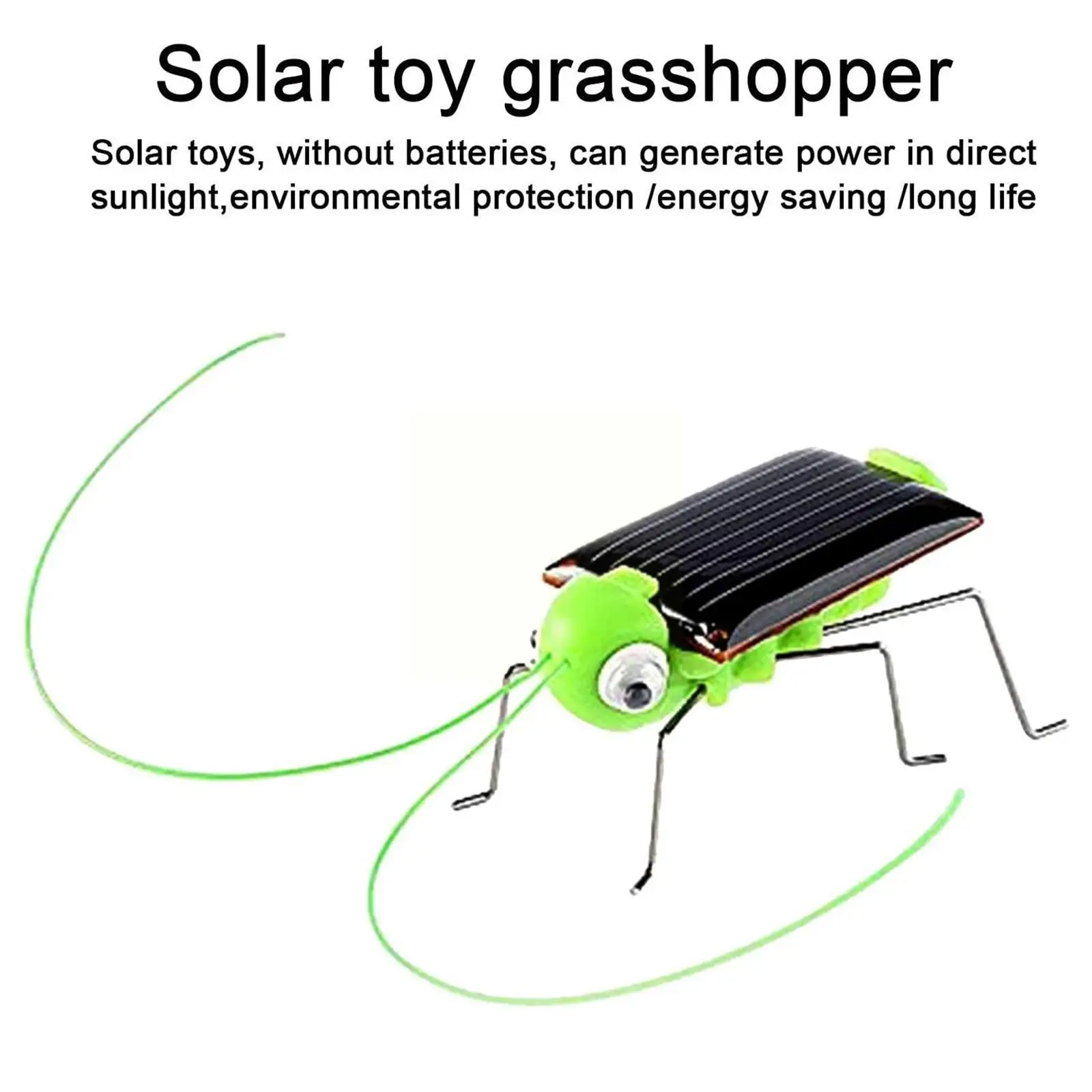

Кузнечик на солнечной батарее, развивающий Кузнечик на солнечной батарее, игрушка-робот, необходимый гаджет, подарок, игрушки на солнечной батарее для детей, без батареек, 202 M4O2
