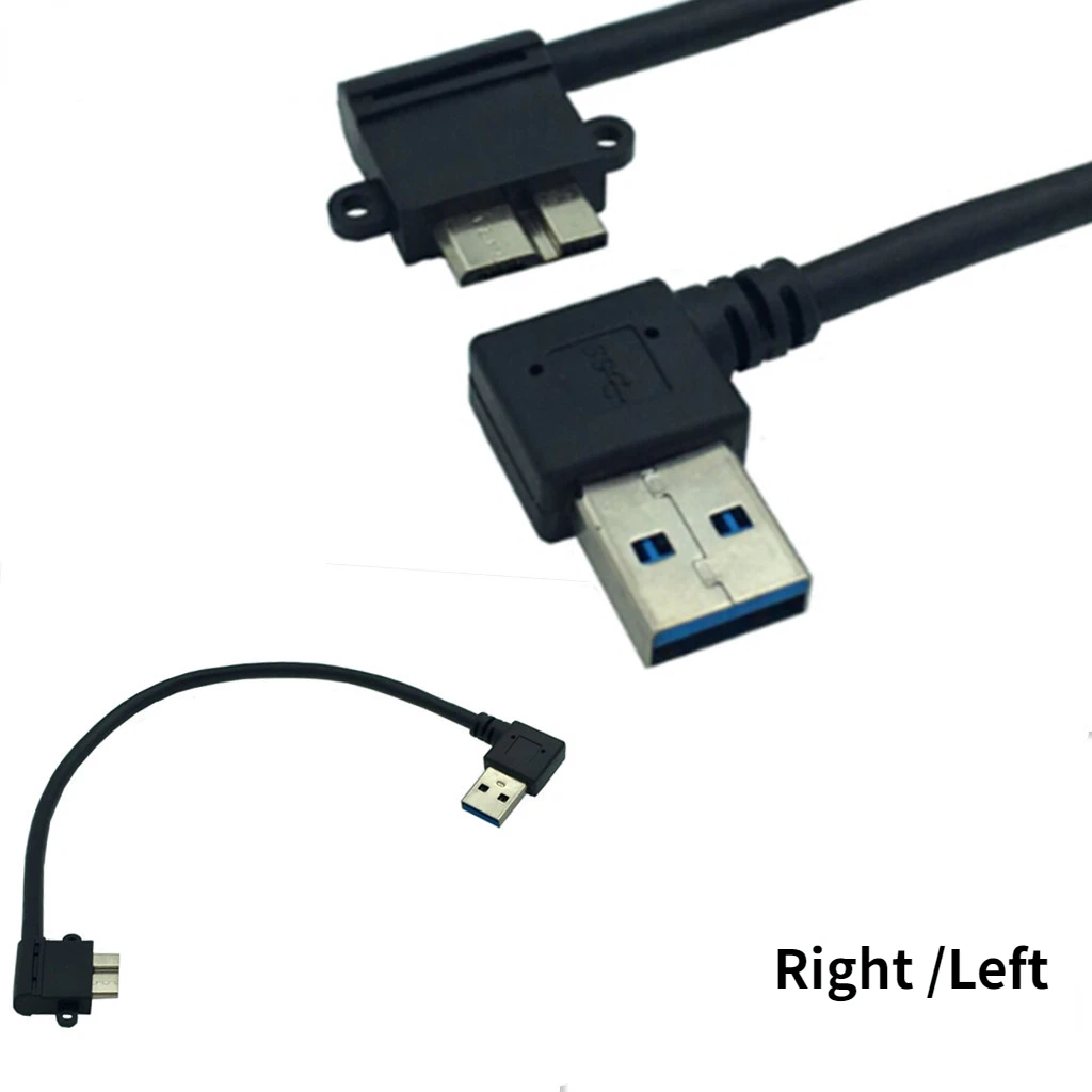 Купи Left & Right angled 90 degree USB3.0 USB 3.0 A Male to Micro B Male 90 degree cable Black 0.25M за 113 рублей в магазине AliExpress