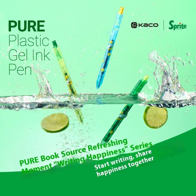 Фото 3 шт./упак. гелевая ручка KACO Pure Sprite Limited, минималистичный пресс для гладкого письма 0,5 мм, канцелярские принадлежности, многоразовое использование ​ ,Экзамен для школьного офиса №2